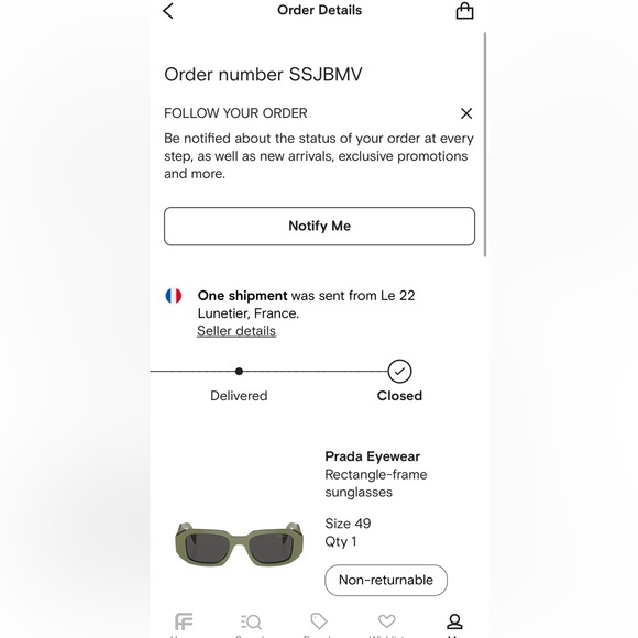 “Prada” - Rectangular Sunglasses - Picture 6 of 6